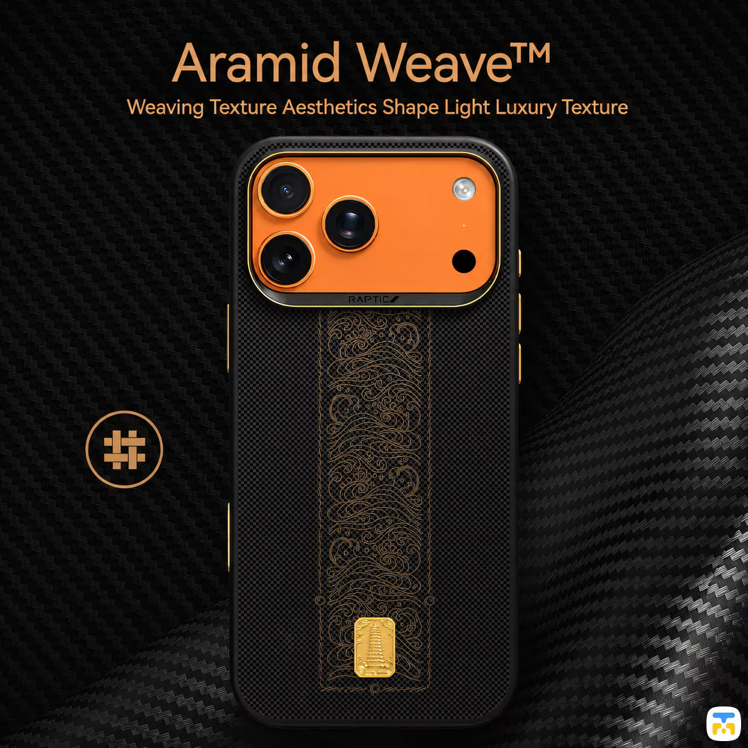 Aramid Weave™ - RAPTIC for iPhone 17 Series Aramid Dual Rise MagSafe Case