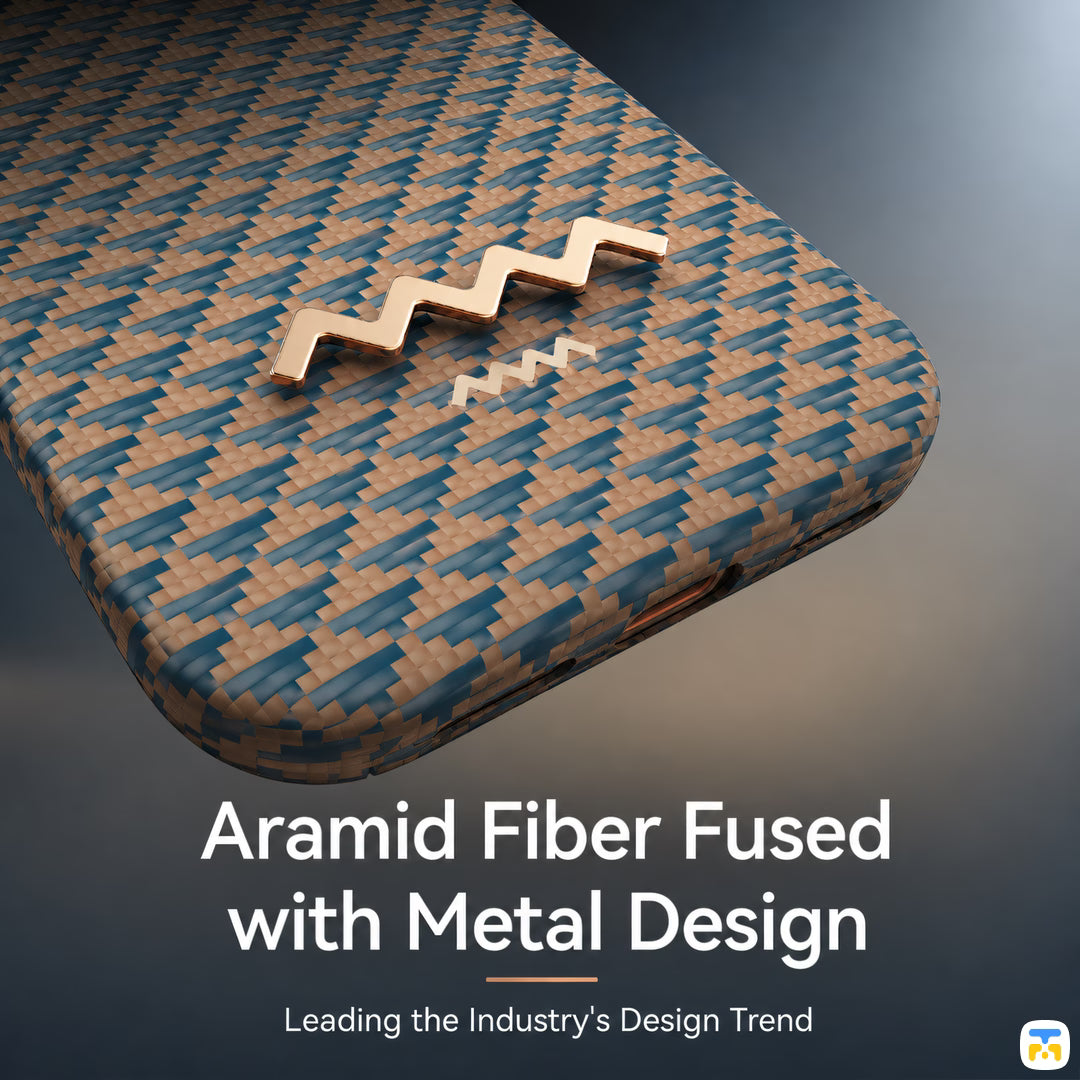 Aramid Fiber Fused with Metal Design - RAPTIC for iPhone 17 Series Aramid Origin Destiny MgSafe Case