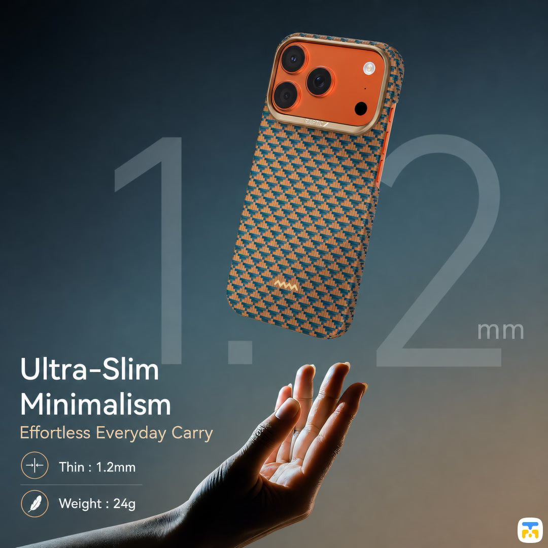 Ultra-Slim Minimalism - RAPTIC for iPhone 17 Series Aramid Origin Destiny MgSafe Case