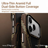 Ultra-Thin Aramid Full
Dual-Side Button Coverage - RAPTIC for iPhone 17 Series Aramid Skin Scepter MagSafe Case