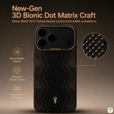 New-Gen
3D Bionic Dot Matrix Craft - RAPTIC for iPhone 17 Series Aramid Skin Scepter MagSafe Case