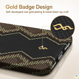 Gold Badge Design - RAPTIC for iPhone 17 Series Aramid Skin Scepter MagSafe Case