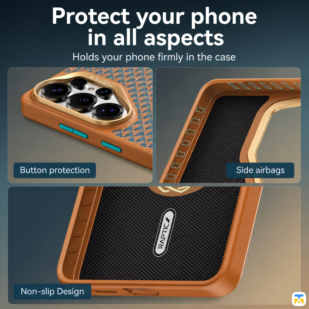 Protect your phone in all aspects - RAPTIC for Samsung S26 Series Destiny Aramid Dual Magnetic Case