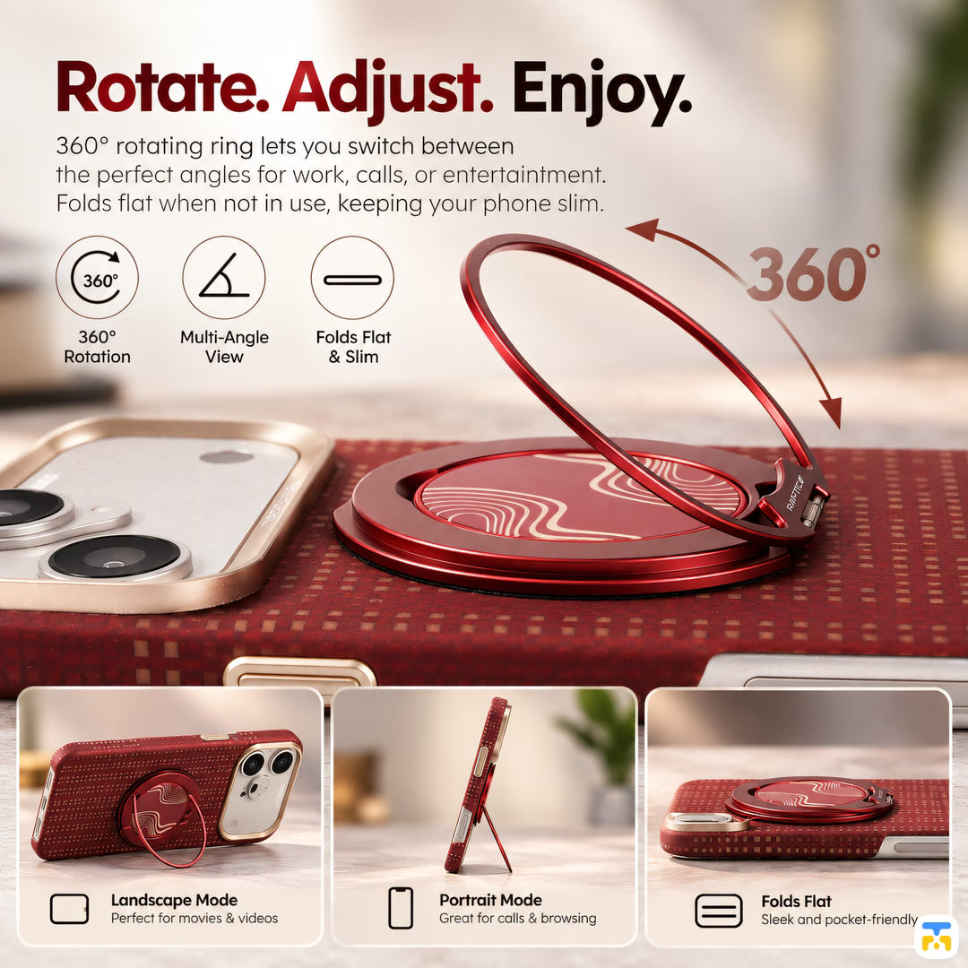 Rotate. Adjust. Enjoy - RAPTIC Grid Glory FreeFlow Magnetic Ring Stand