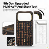 5th Gen Upgraded
Multi-Ap™ Anti-Shock Tech - RAPTIC Grid Valor Aramid Dual MagSafe Case for iPhone 17/18 Series