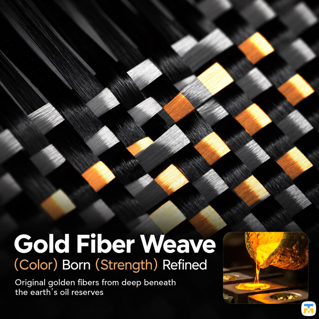 Gold Fiber Weave
(Color) Born (Strength) Refined - RAPTIC Grid Valor Aramid Dual MagSafe Case for iPhone 17/18 Series