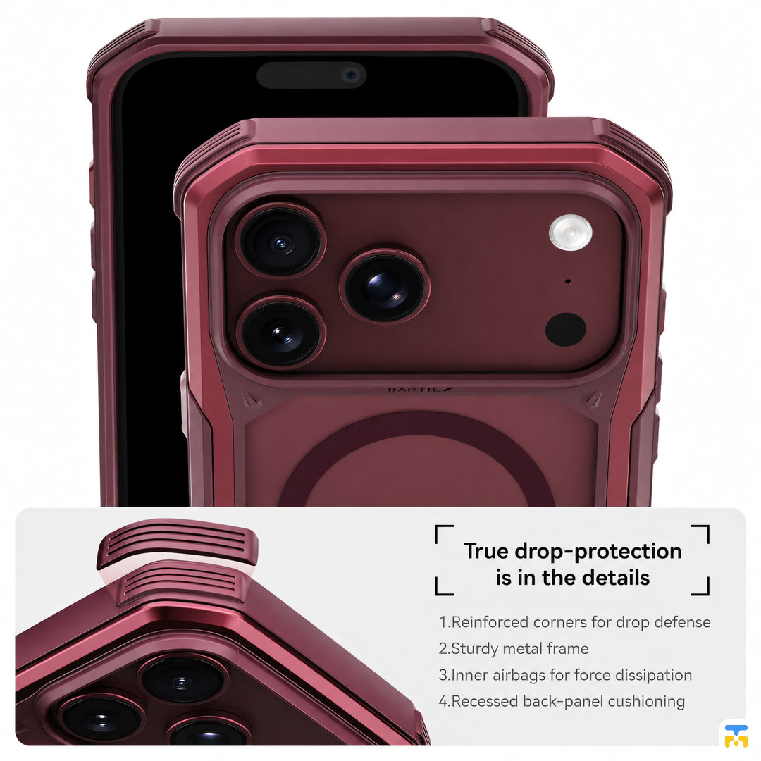 True drop-protection - RAPTIC Shield Evo MagSafe Case for iPhone 17/18 Series