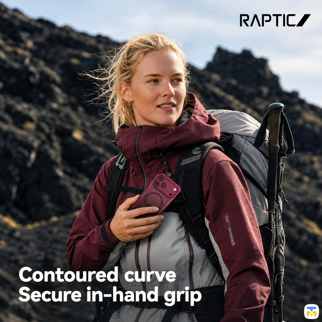 Contoured curve
Secure in-hand grip - RAPTIC Shield Evo MagSafe Case for iPhone 17/18 Series