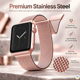 Premium Stainless Steel - RAPTIC X-Doria Milanese Metal Mesh Band for Apple Watch