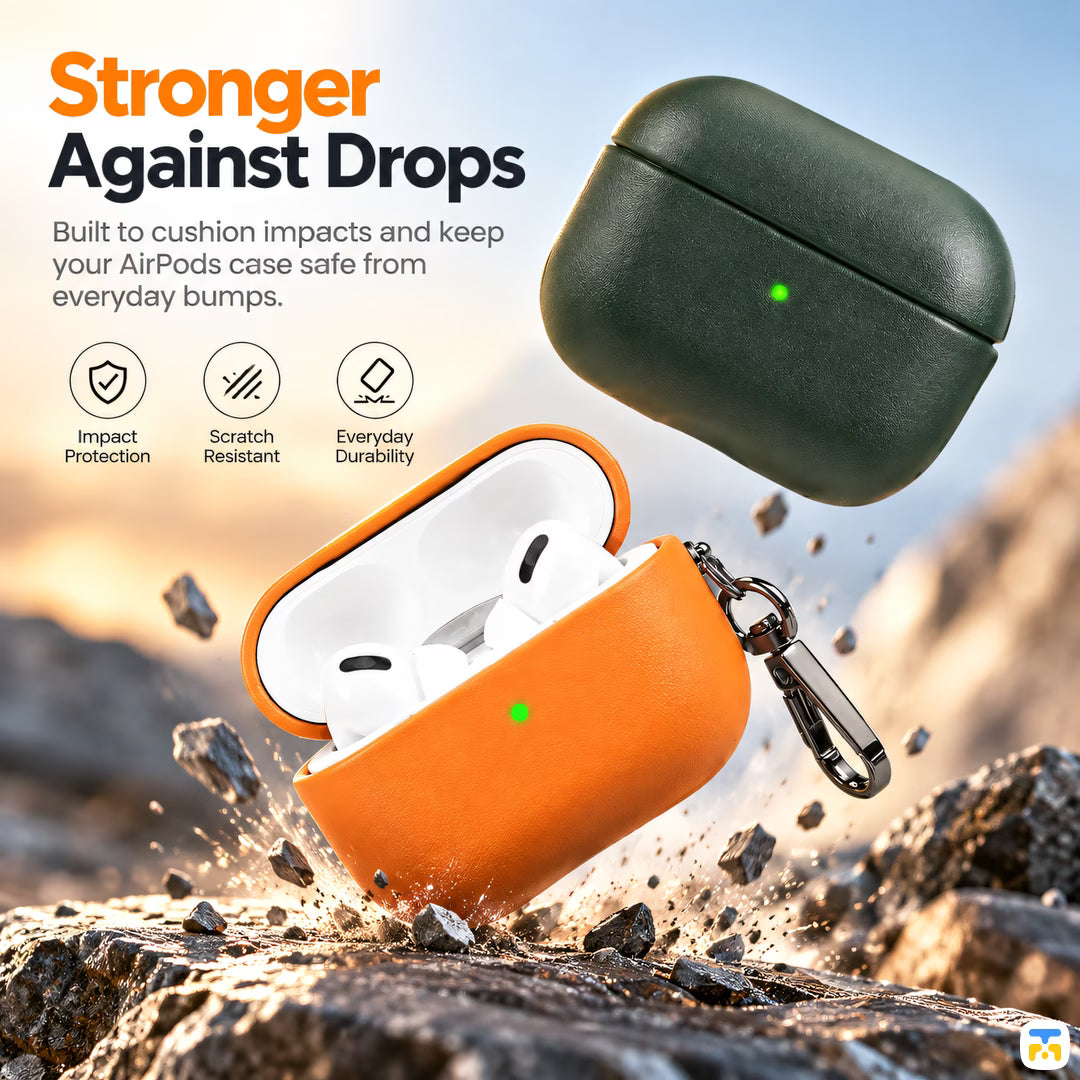 Stronger
Against Drops - RAVAKA Casso Series AirPods Case