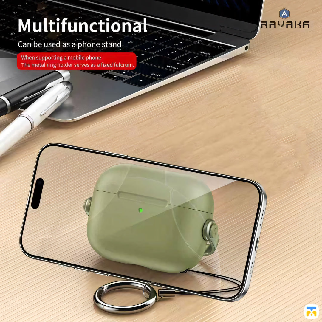 Multifunctional Can be used as a phone stand -  RAVAKA Sound Series AirPods Case
