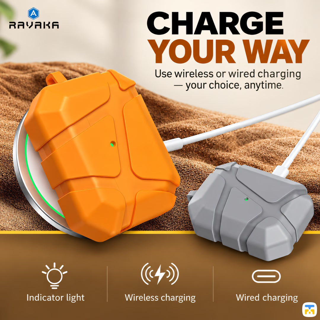 CHARGE
YOUR WAY - RAVAKA Stone Series AirPods Case