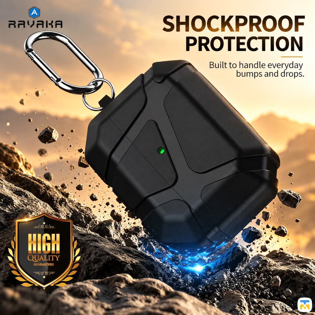 SHOCKPROOF
PROTECTION - RAVAKA Stone Series AirPods Case
