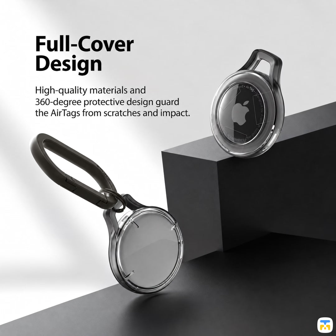 Full-Cover
Design - Ringke Apple AirTag Protective Case with Hook