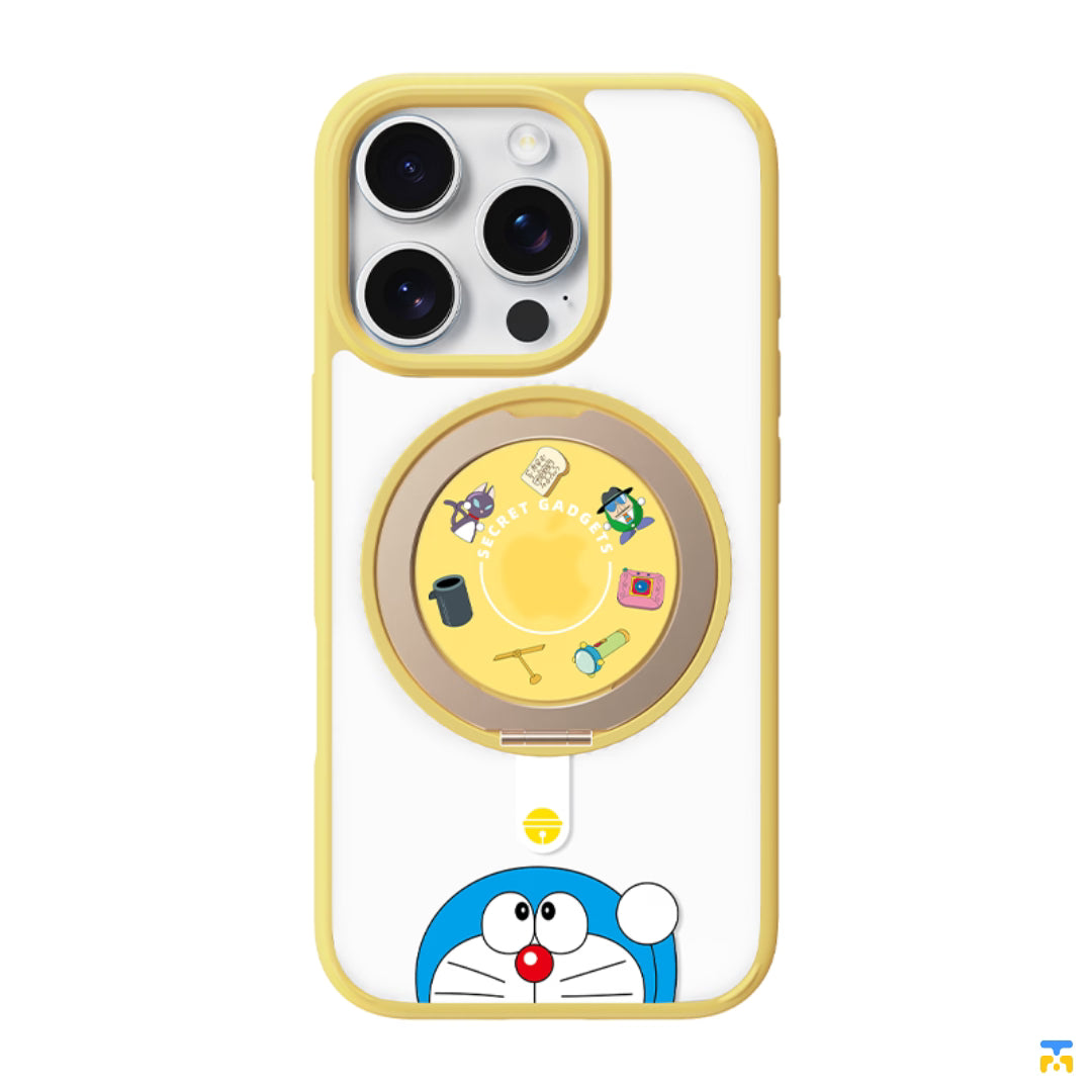 ROCK Doraemon for iPhone 15 Pro - Rotating Stand - Magsafe Case