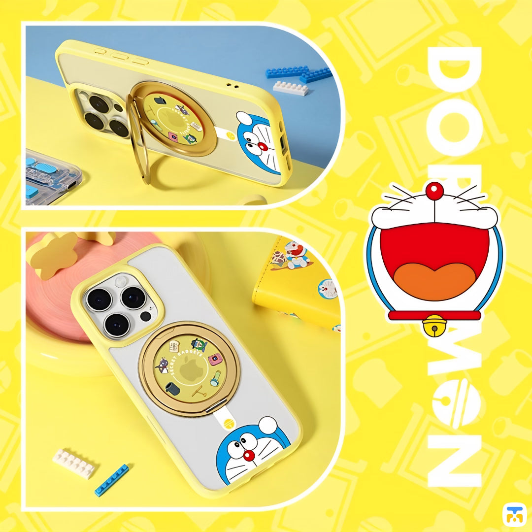 ROCK Doraemon for iPhone 14 Series - Rotating Stand - Magsafe Case