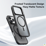 Frosted Translucent Design Hazy Matte Texture - ROCK Guard for iPhone 17 Series with Metal Lens Protection and Magsafe