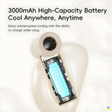 3000mAh High-Capacity Battery Cool Anywhere, Anytime - Rock Mini Handheld High-Speed Fan