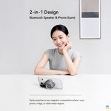 2-in-1 Design  Bluetooth Speaker & Phone Stand - ROCK Mini Magnetic Wireless Charging Bluetooth Speaker
