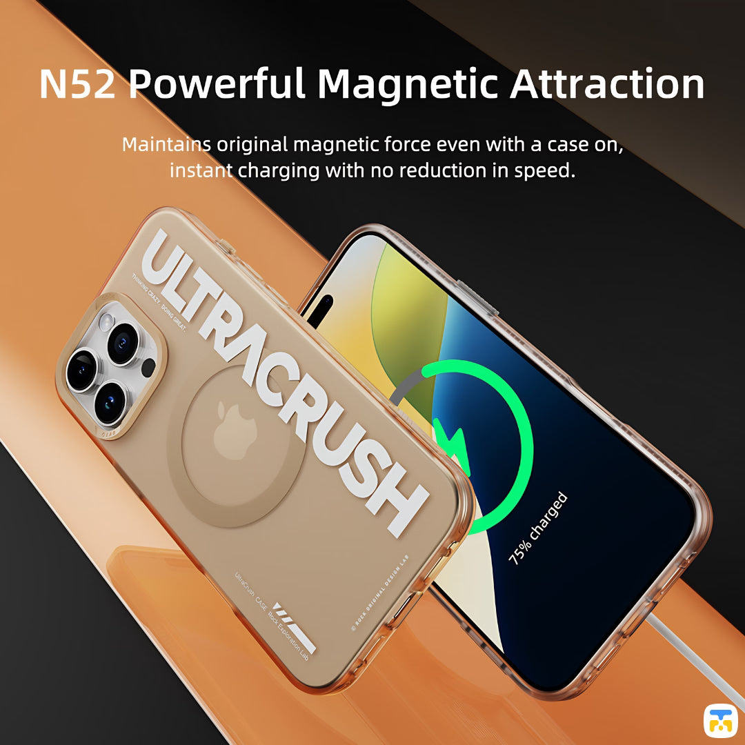 N52 powerful Magnetic Attraction - ROCK Simplicity Case for iPhone 16 Series - Magsafe Case