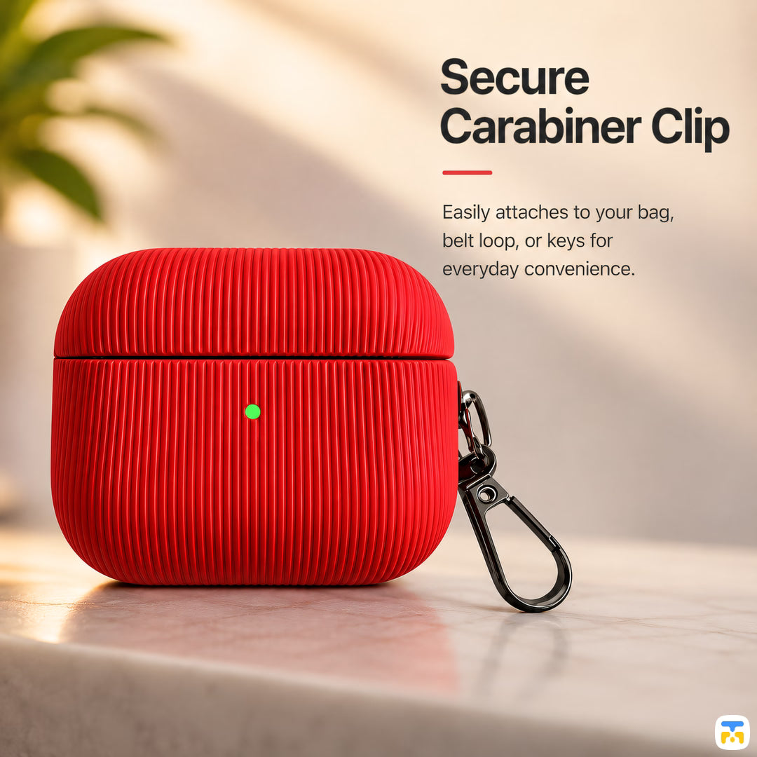 Secure Carabiner Clip - Ruby Ridge Case for Airpods Pro Series