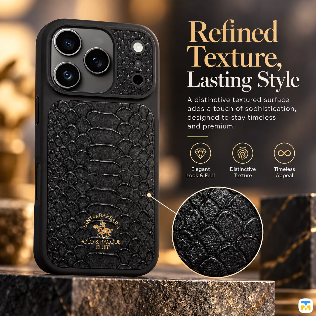 Refined
Texture,
Lasting Style - Santa Barbara Polo Club Knight MagSafe Case for iPhone 17/18 Series
