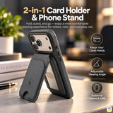 2-in-1 Card Holder
& Phone Stand - Santa Barbara Polo Club Magnetic Vegan Leather Wallet