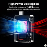High Power Cooling Fan - SHARGE Disk Pocket-Size 10Gbps NVMe Enclosure