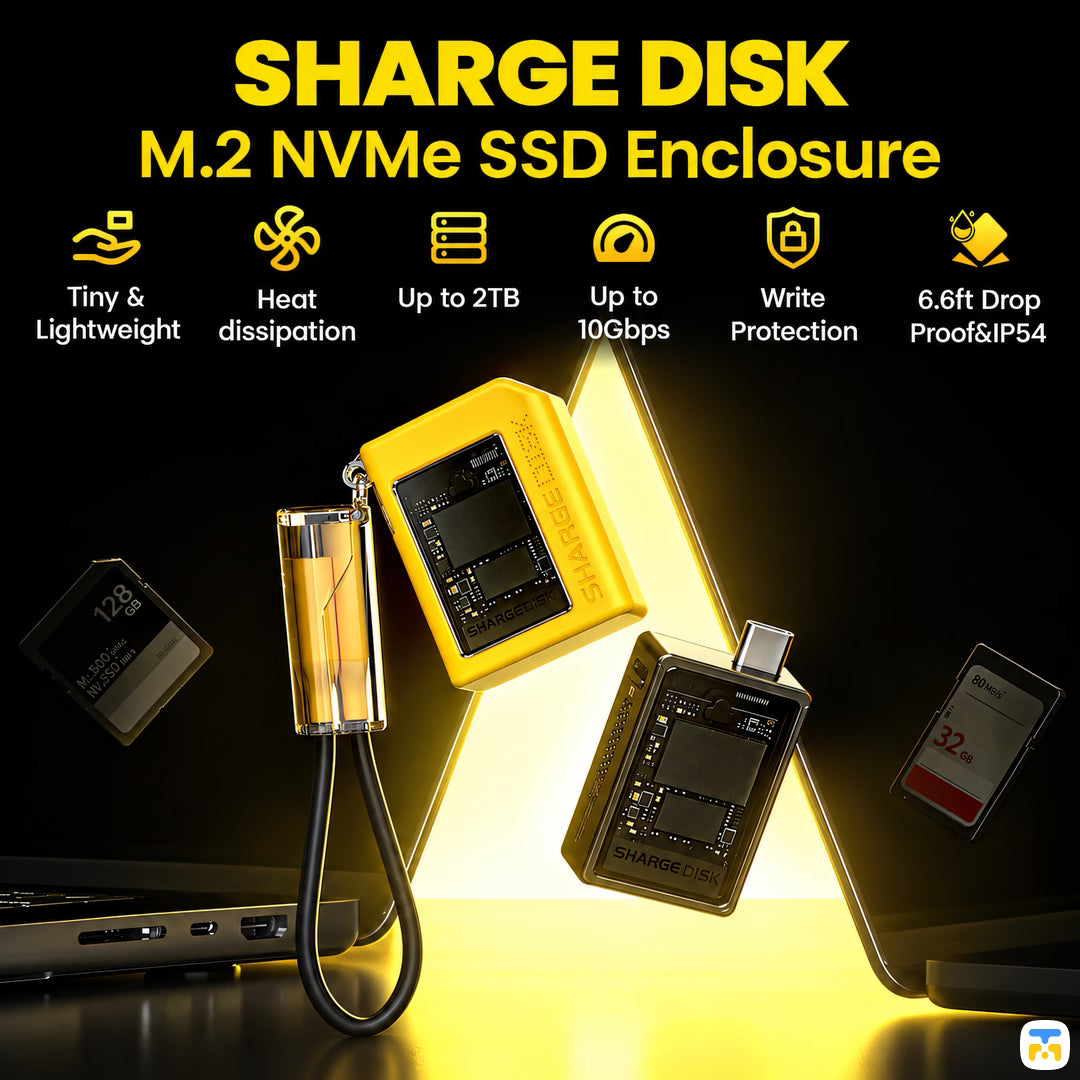 SHARGE Disk Pocket-Size 10Gbps NVMe Enclosure