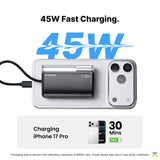 45W Fast Charging - SHARGE Flow 3 Power Bank - 10000 mAh, 45W, Built-in Cable