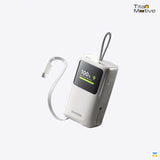 SHARGE HyperTower Power Bank - 10K, Display, 45W, Retractable Cable
