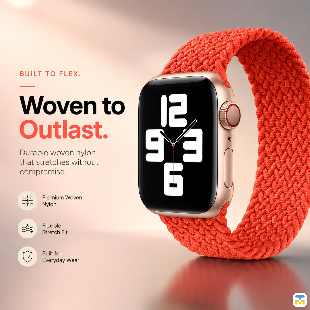 Woven to
Outlast - single-loop-solid-apple-watch-strap-for-38-49mm