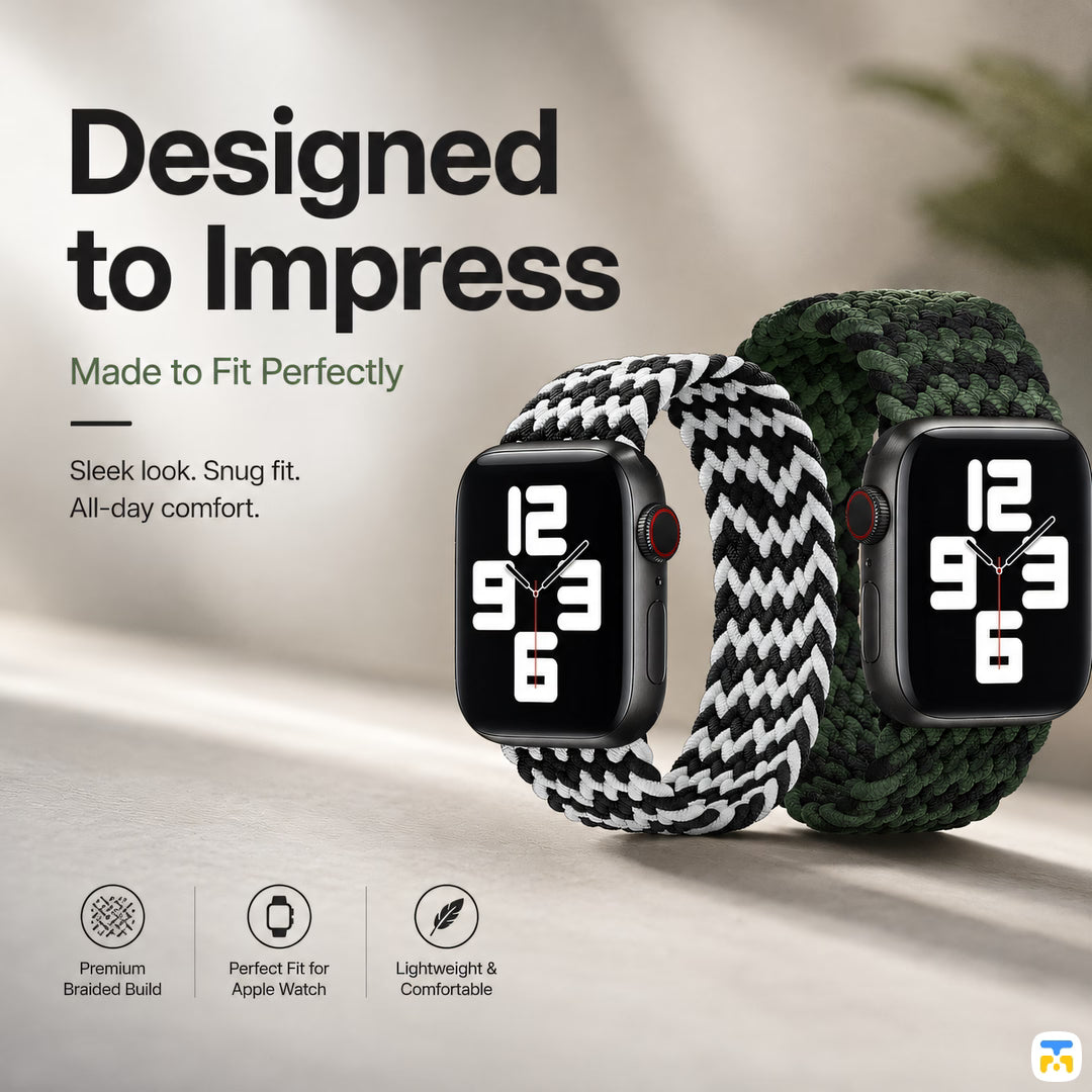 Designed
to Impress - Single Loop Wave Apple Watch Strap for 38-41mm