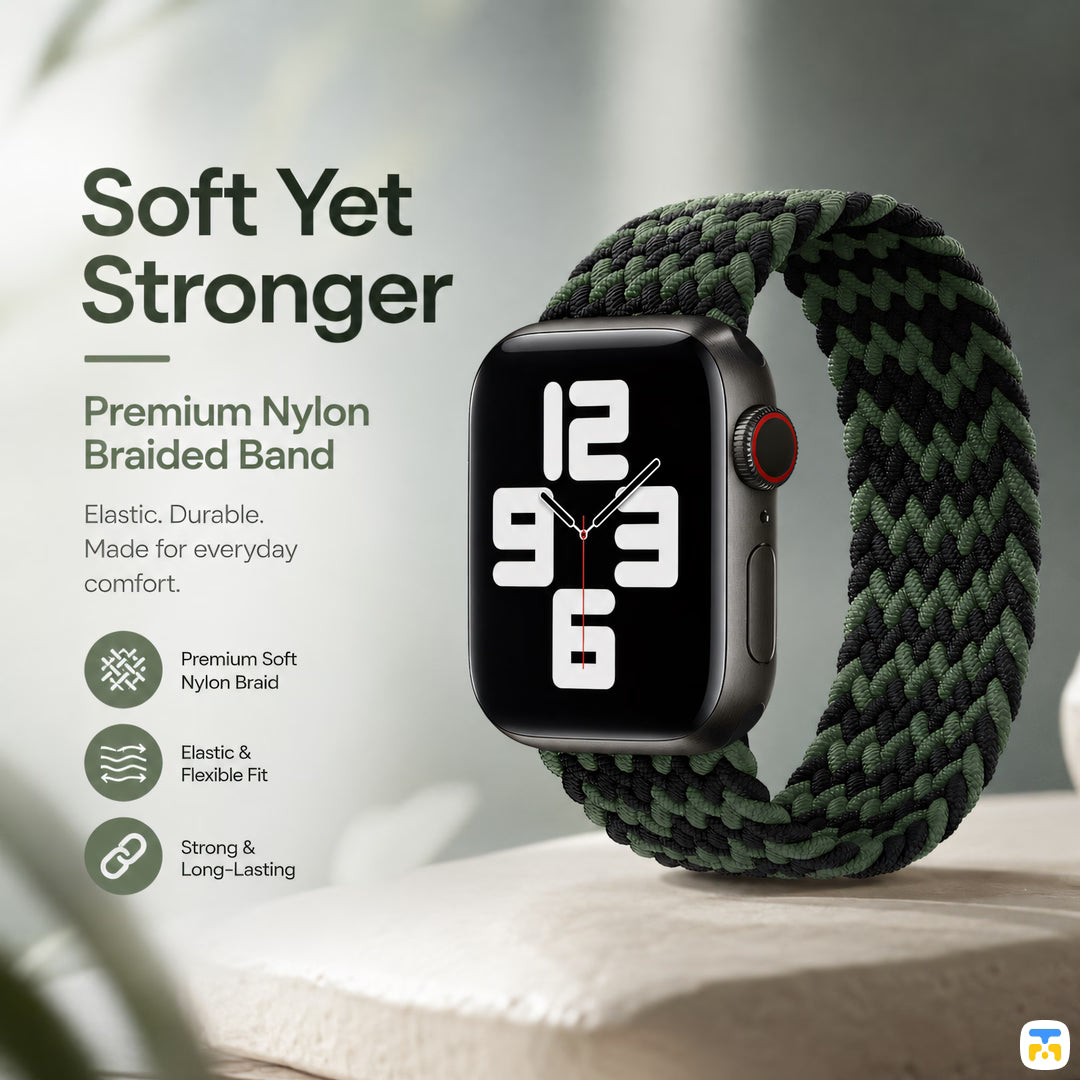 Soft Yet
Stronger - Single Loop Wave Apple Watch Strap for 38-41mm