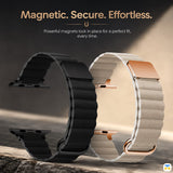Magnetic. Secure. Effortless. - Snap Leather Magnetic Apple Watch Strap for 38-49mm