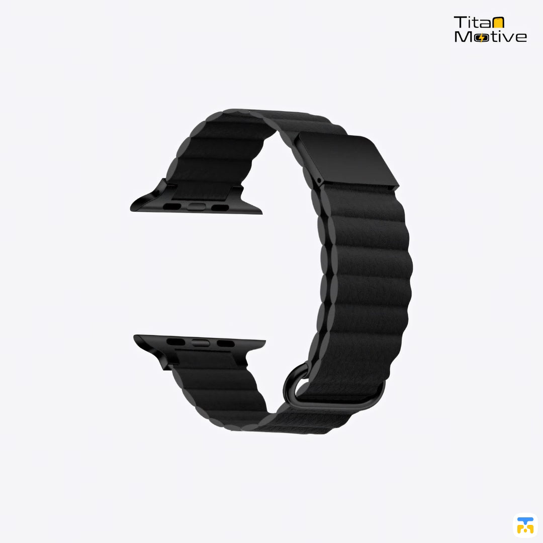 Snap Leather Magnetic Apple Watch Strap for 38-49mm