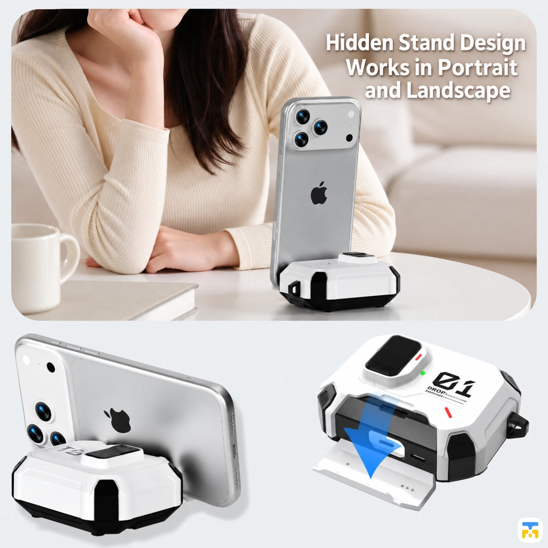 Hidden Stand Design
Works in Portrait
and Landscape - Star Armor Protective AirPods Case
