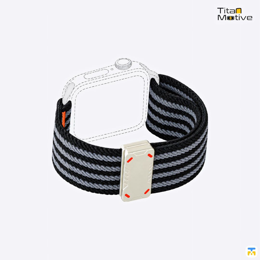 Tactical Ribbed Apple Watch Nylon Strap for 38-49mm