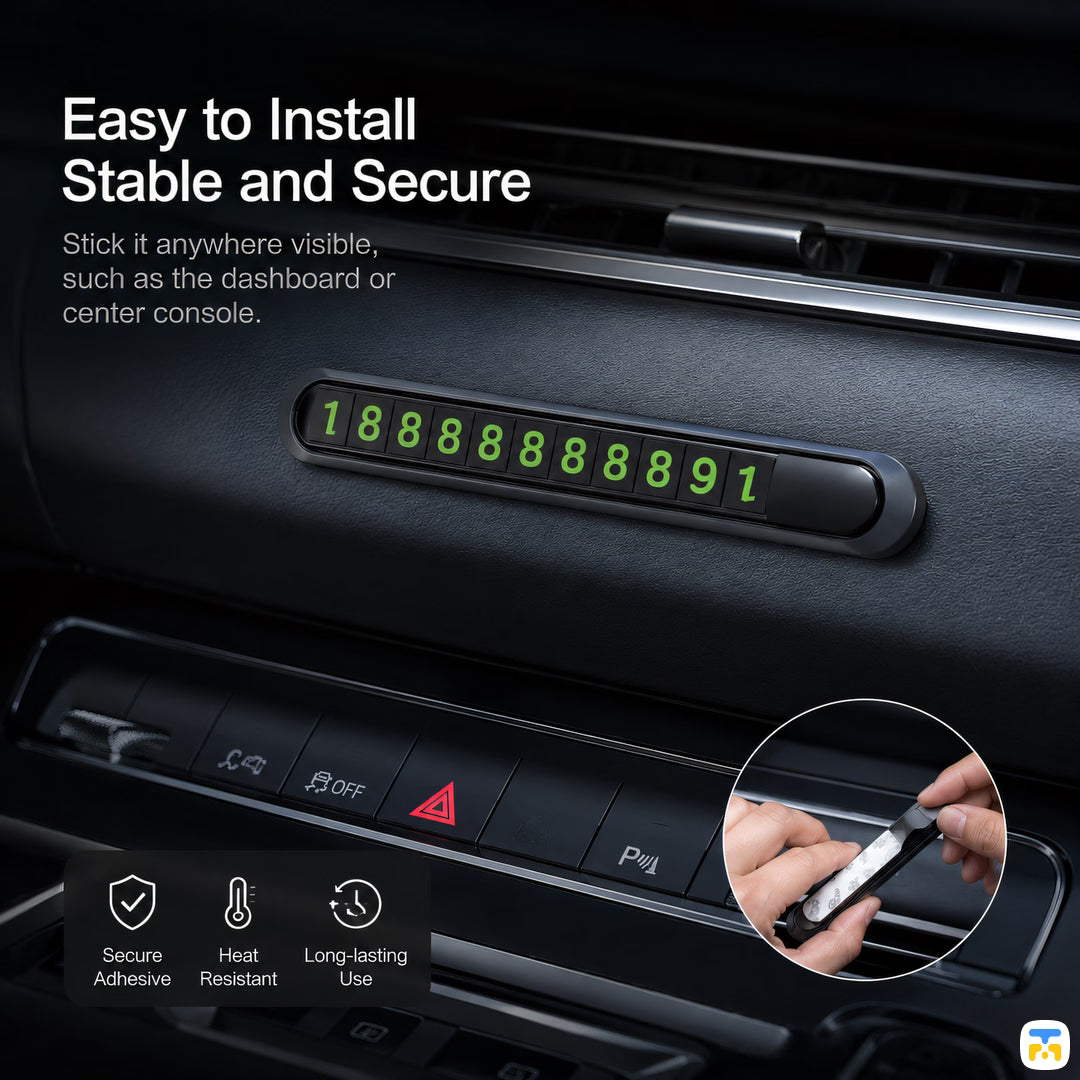 Easy to Install
Stable and Secure - Temporary parking number plate