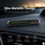 Slim Metallic Design - Temporary parking number plate