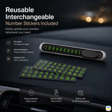 Reusable Interchangeable - Temporary parking number plate