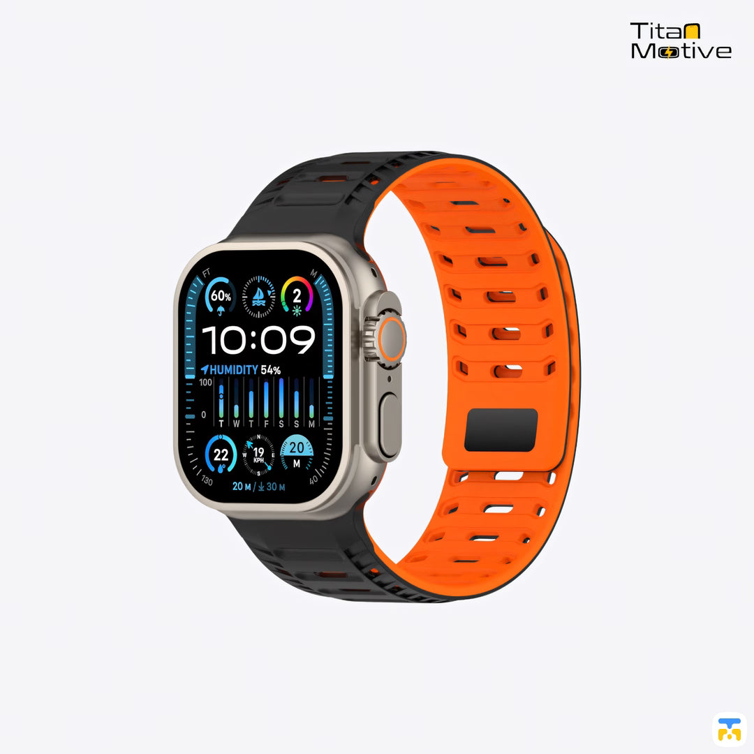 Tidal Sport Apple Watch Magnetic Silicone Band for 42-49mm