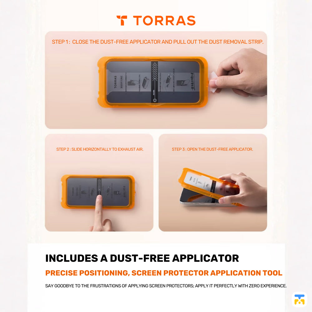 TORRAS - Borderless HD Screen Protector for iPhone 17 Series, with Free Applicator