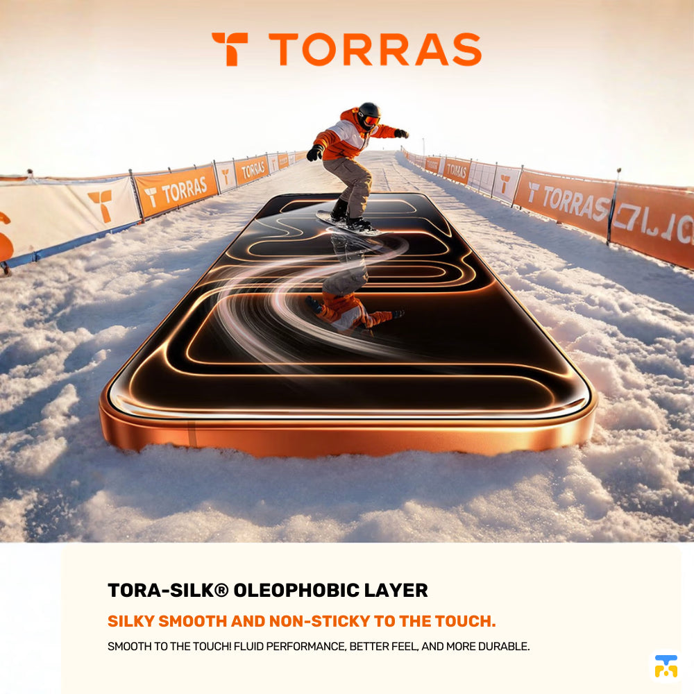 TORRAS - Borderless HD Screen Protector for iPhone 17 Series, Silky Smooth and Non-sticky to the Touch