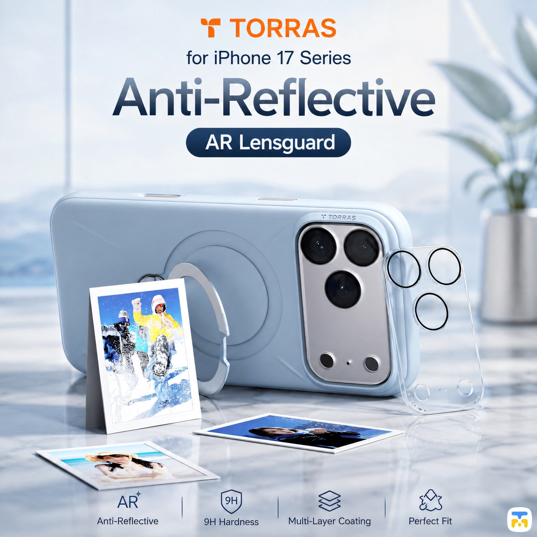 TORRAS for iPhone 17 Series Anti-Reflective AR Lensguard
