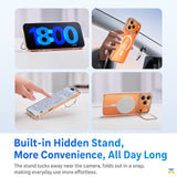 Built-in Hidden Stand,
More Convenience, All Day Long - TORRAS for iPhone 17 Series D1S Pivot Anti-Yellow MagSafe Case with Stand