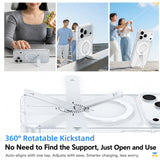 360° Rotatable Kickstand
No Need to Find the Support, Just Open and Use - TORRAS for iPhone 17 Series LPRO MagSafe Case with Rotating Stand