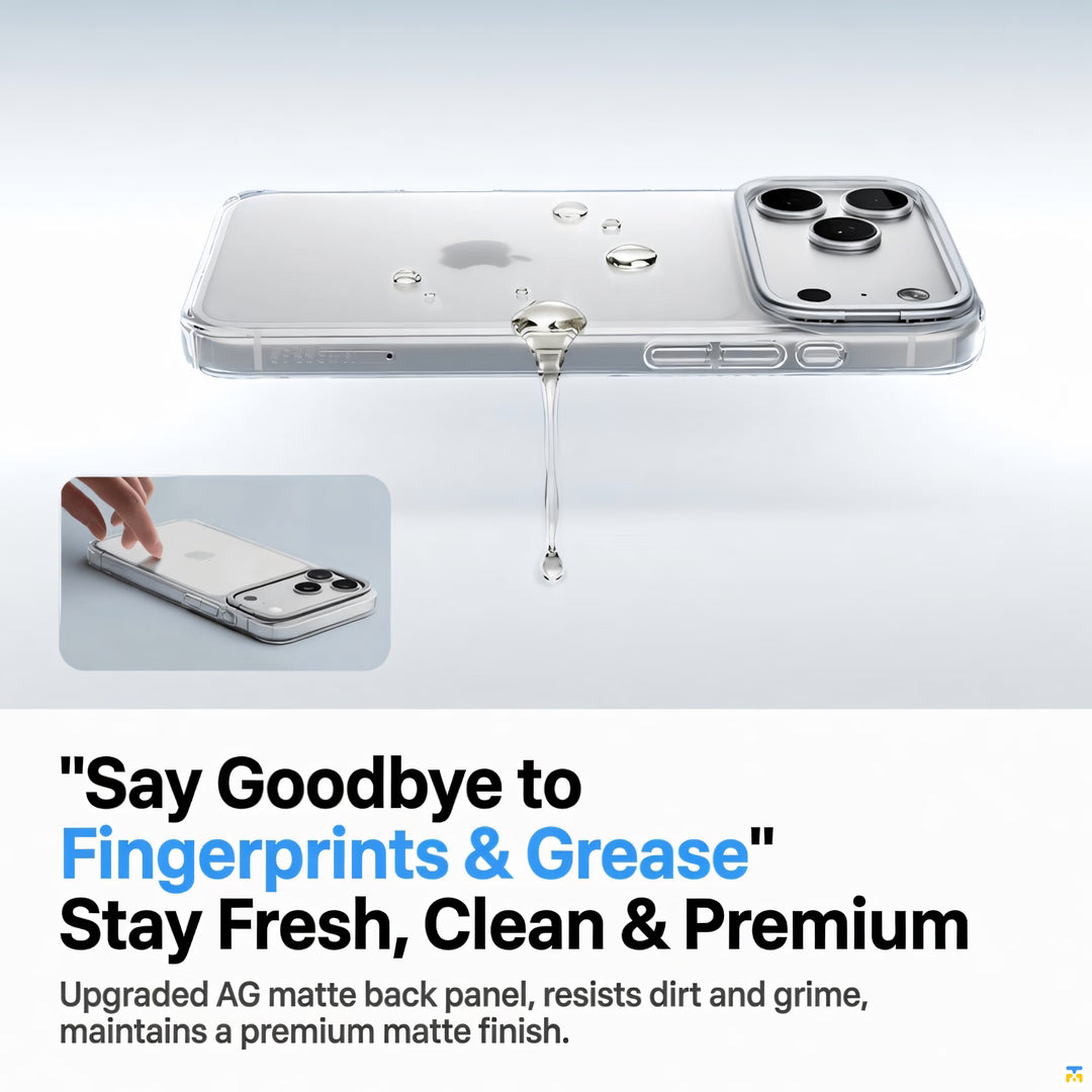 "Say Goodbye to Fingerprints & Grease"
Stay Fresh, Clean & Premium - TORRAS Snow Mist Case for iPhone 17 Series with Stand - Ultra-thin - MagSafe