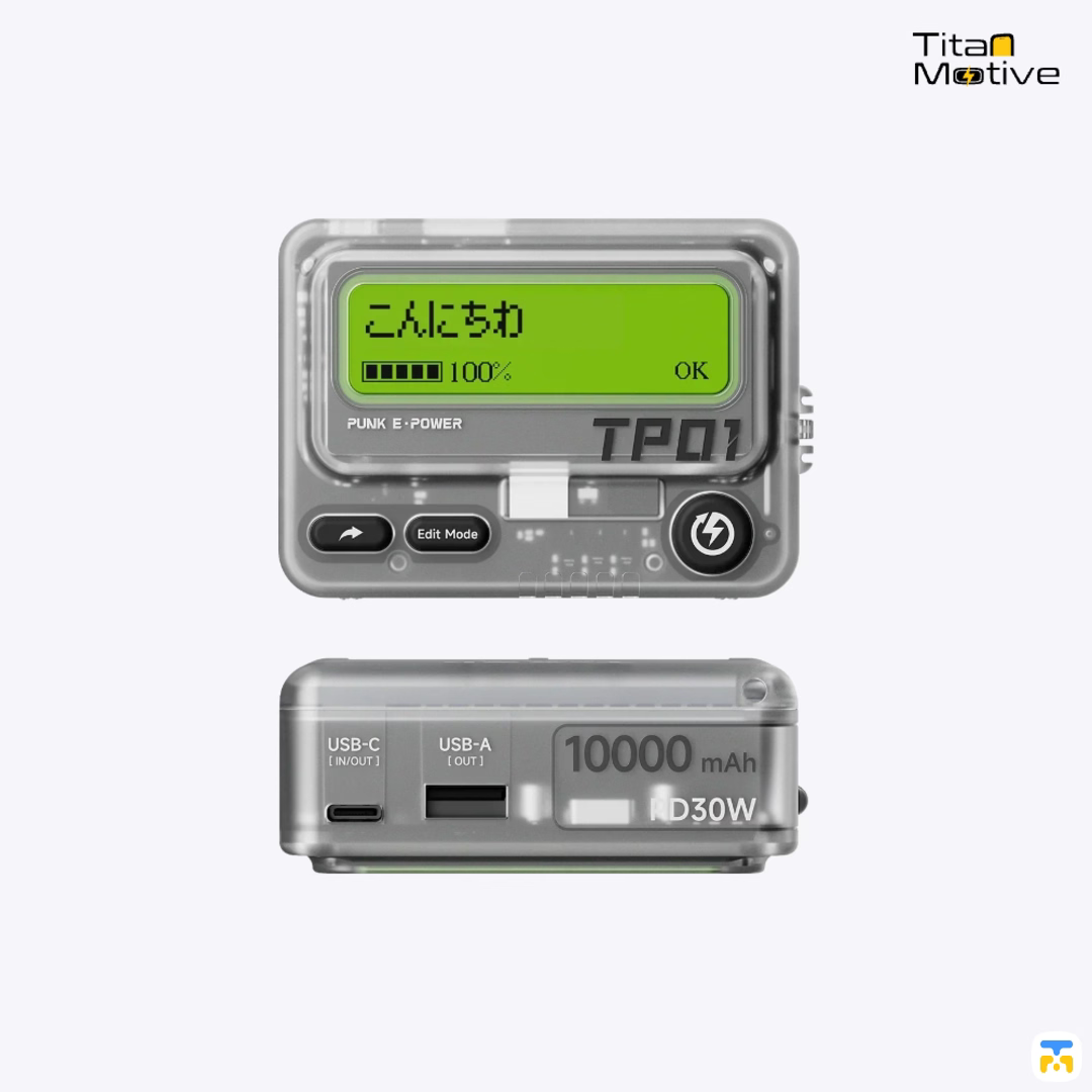 TROZK 10000mAh PD 30W Retro Design Beeper Power Bank