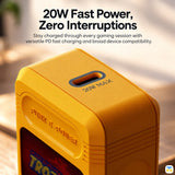 20W Fast Power,
Zero Interruptions - TROZK Classic Retro 20W Cassette Power Adapter